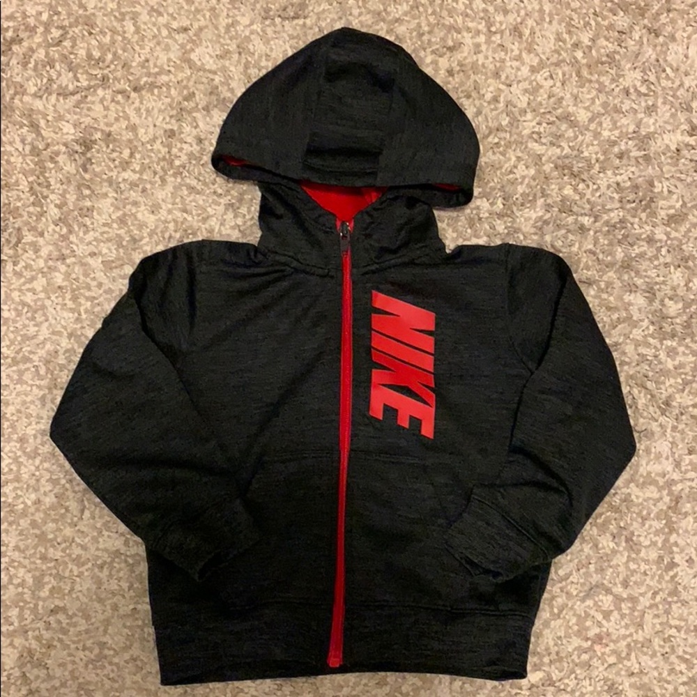 Fleece Lined Nike Dri Fit Hooded Zip Up